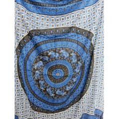 MANDALA sarong modrý