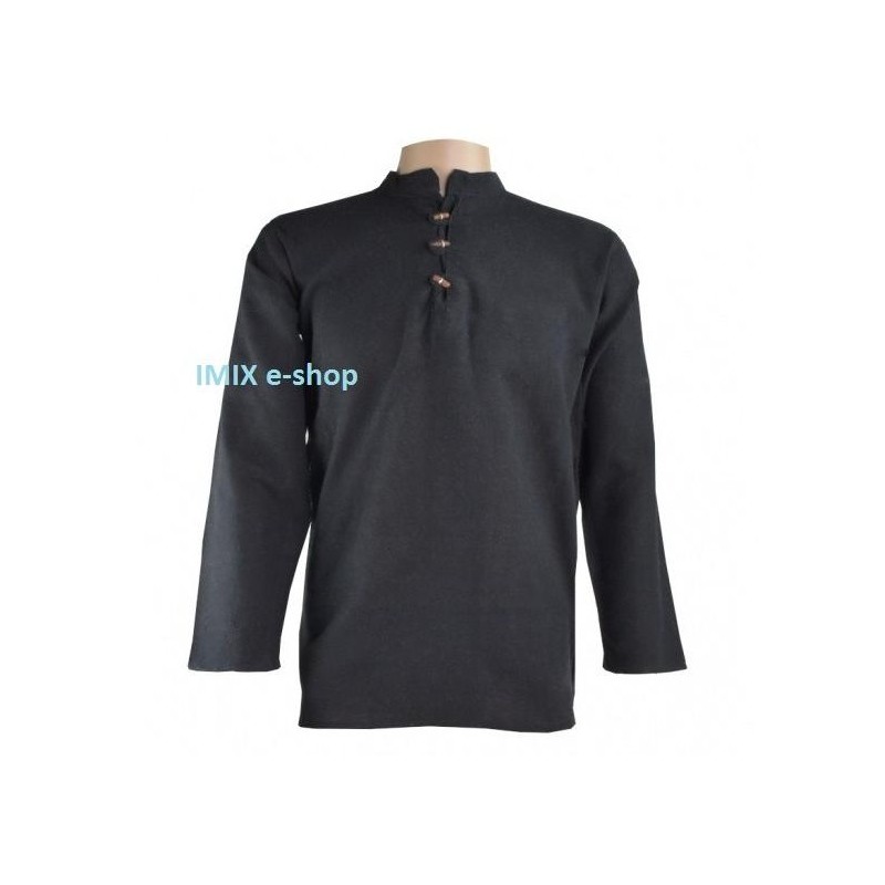 Bavlněná pánská košile/kurta černá