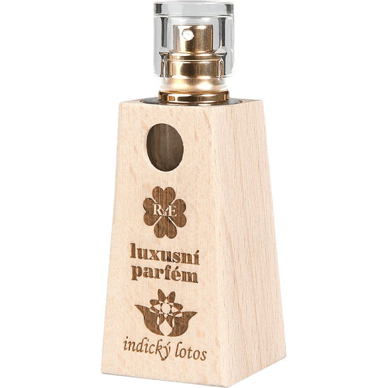 Luxusní parfém v dřevěném flakónu Indický lotos - dub 30 ml