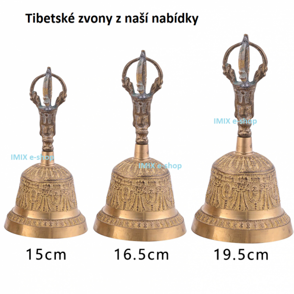 Tibetský zvon střední 15 cm