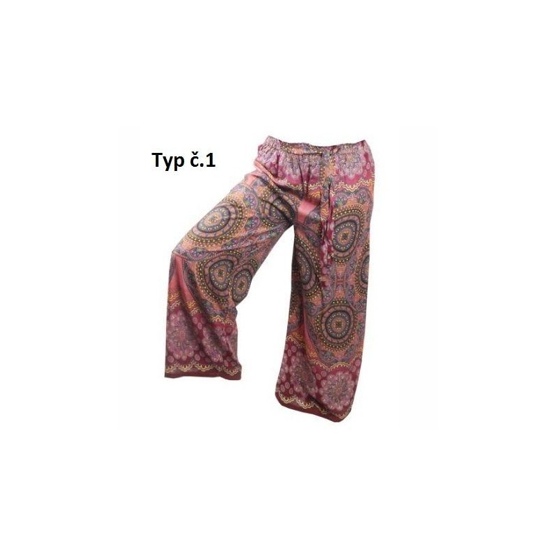 Volné široké letní kalhoty Mandala široké - více barev
