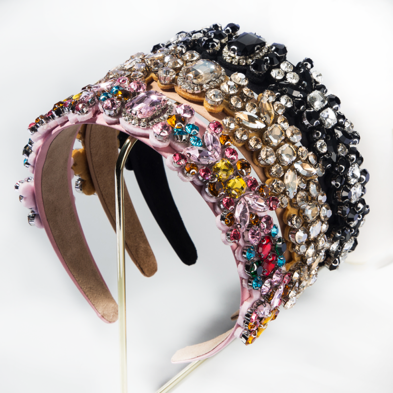 Luxusní dámská vlasová čelenka zdobená - více barev