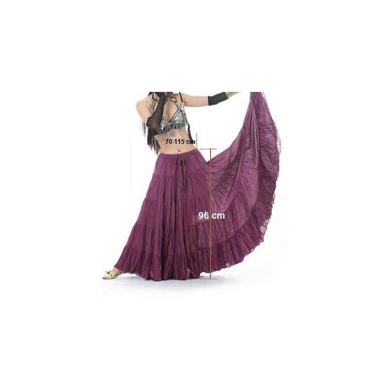 Lněná Tribal-Flamenco sukně JASIR - 16 metrů