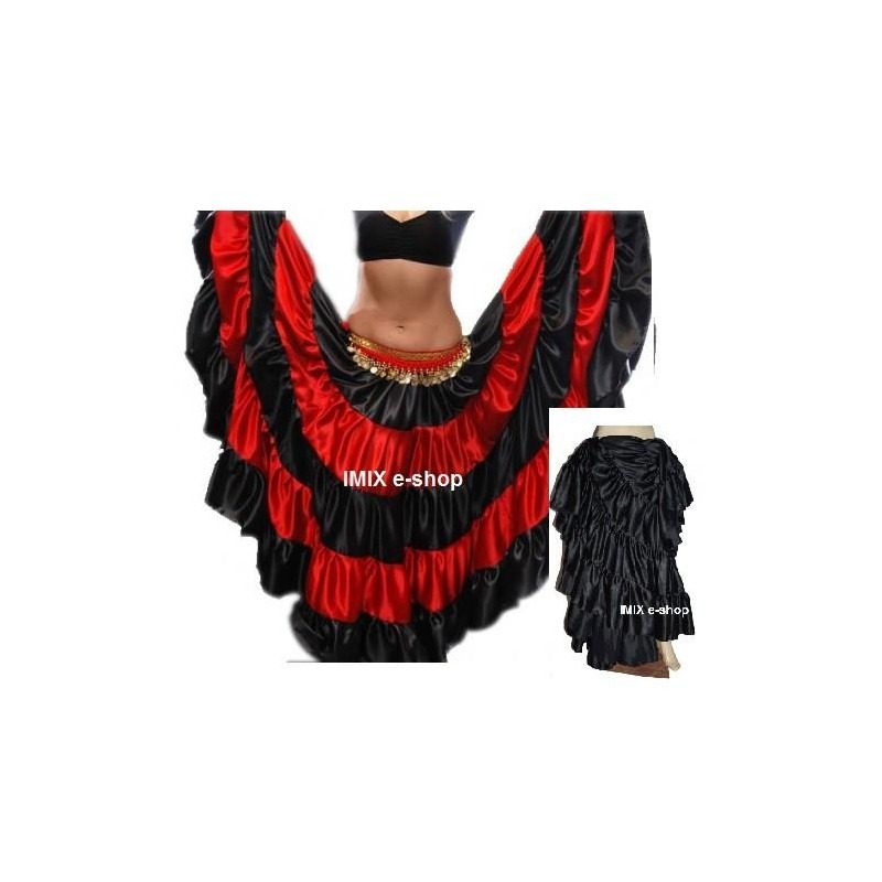 Gypsy, Flamenco, Tribal pětidílná sukně 22 m