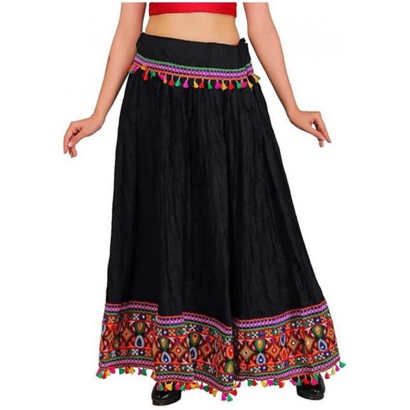 Indická Etno Bollywood sukně s ozdobnou výšivkou