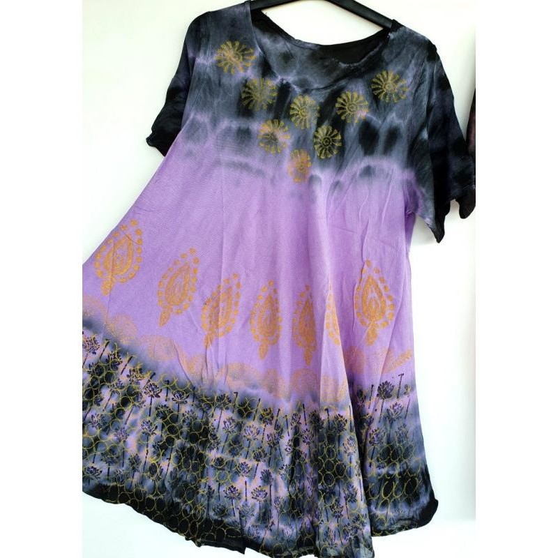 Dámské letní volné batikované šaty - II.jakost