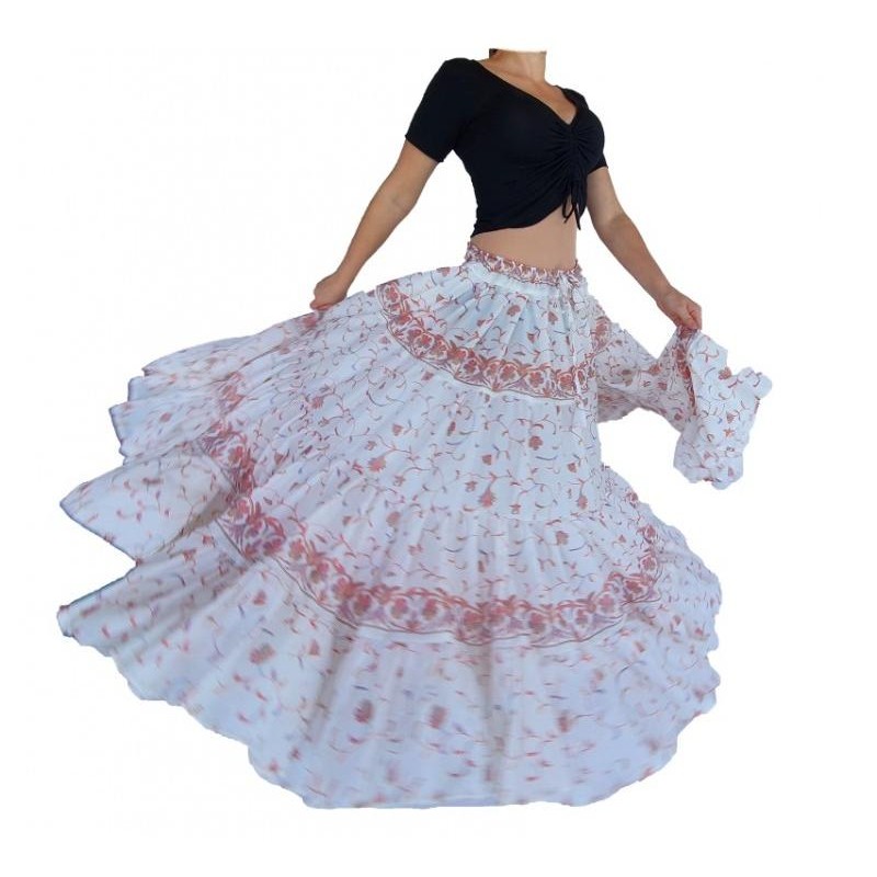 Skladem - orientální sukně Manara 23 metrů krémová