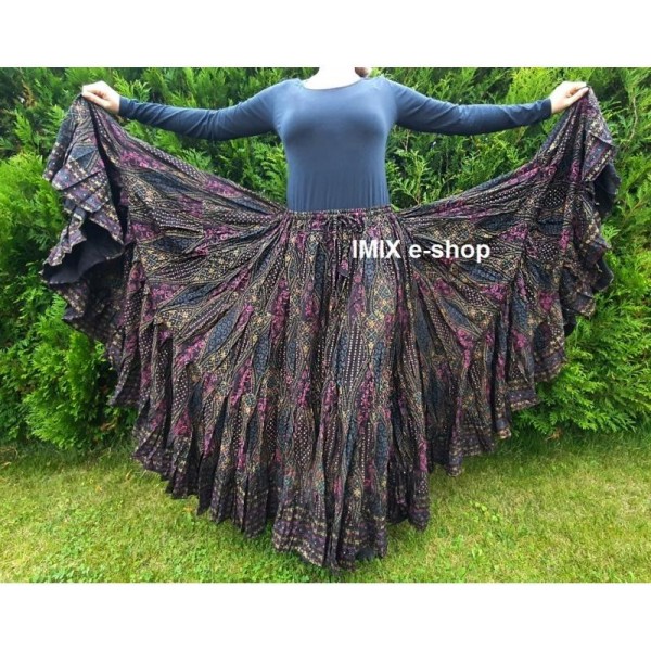 Skladem: bavlněná široká sukně Gypsy Etnic Manara 23 metrů