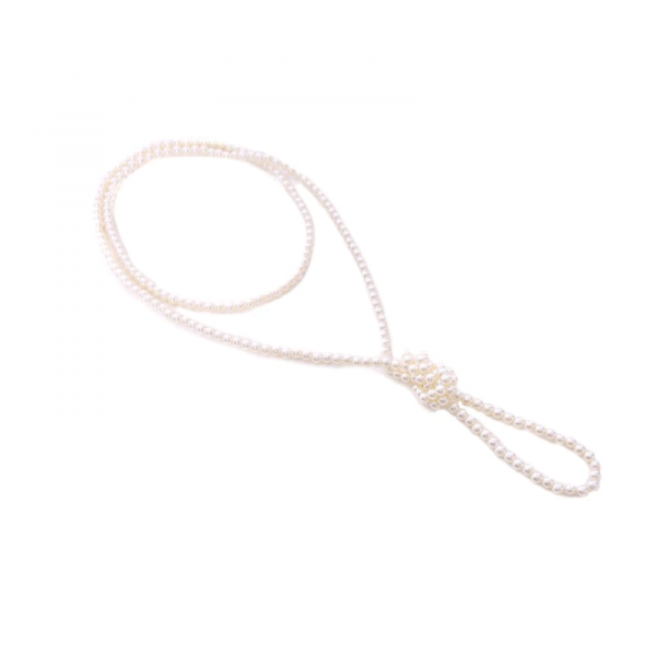 Dlouhý náhrdelník šňůra umělých perel
