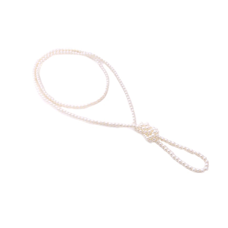 Dlouhý náhrdelník šňůra umělých perel