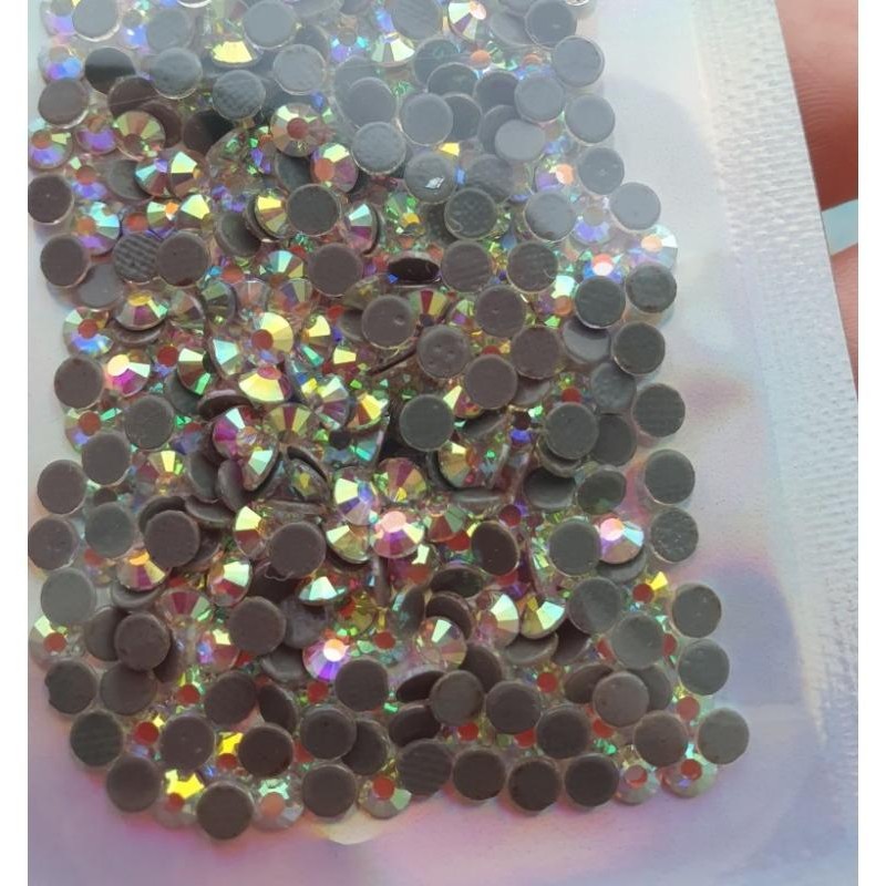 Hot-fix profesionální skleněné broušené krystaly duhové sáček