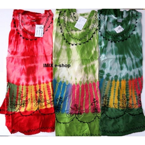 Batikované Etno letní exotické tričko s rukávem
