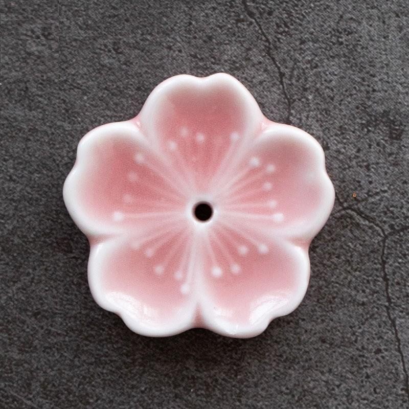 Keramický stojánek lotosový květ na vonné tyčinky - více barev
