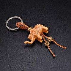 Přívěšek na klíče slon s chobotem nahoru Feng Shui