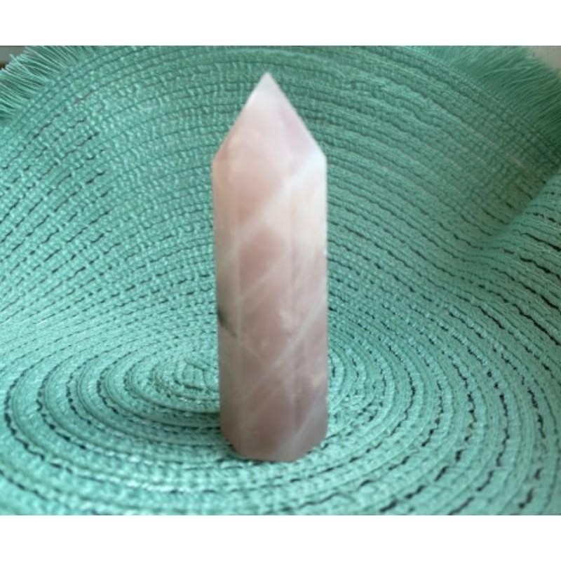 Krystal velký obelisk 8 cm Růženín
