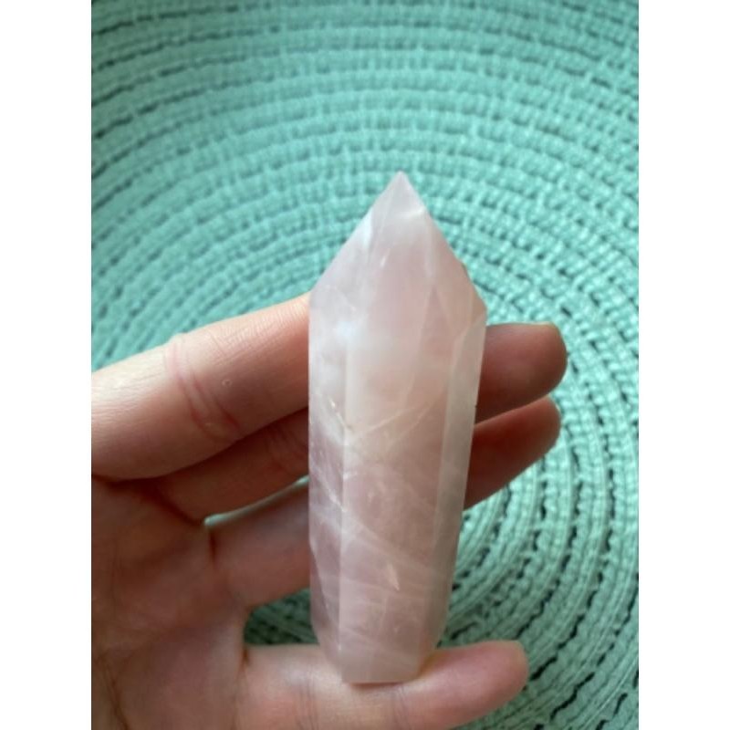 Krystal velký obelisk 8 cm Růženín