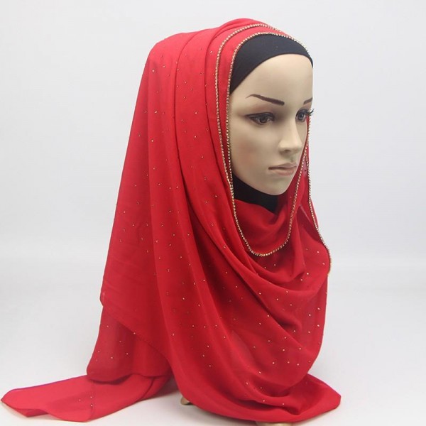 Šátek na hlavu, závoj v arabském stylu zdobený - více barev