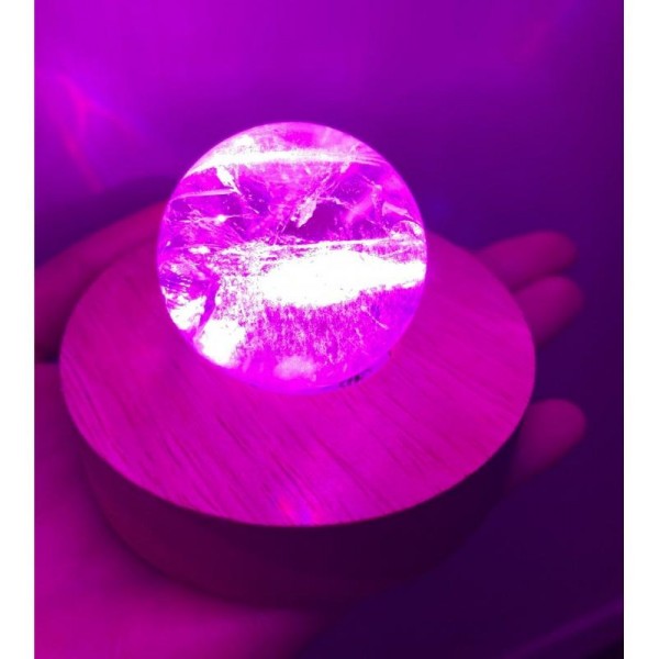 LED osvětlení svítící stojanek pod orgonitovou pyramidu na USB