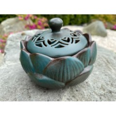 Kadidelnice lotos keramická orientální miska na vykuřovadla